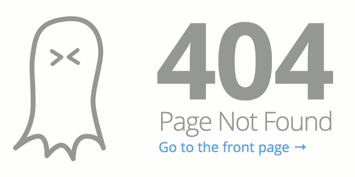 Creating a custom 404 error page in Ghost