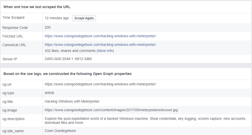 facebookdebuginfo