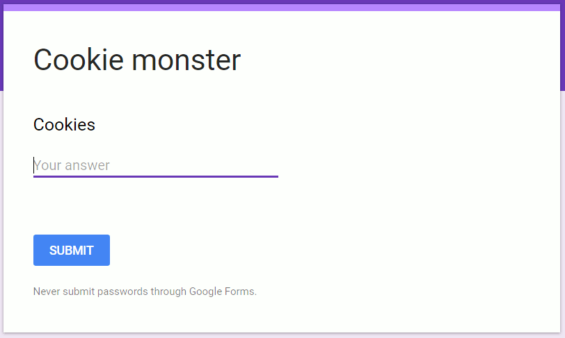 Hosting a Cookie Stealer in Google Forms