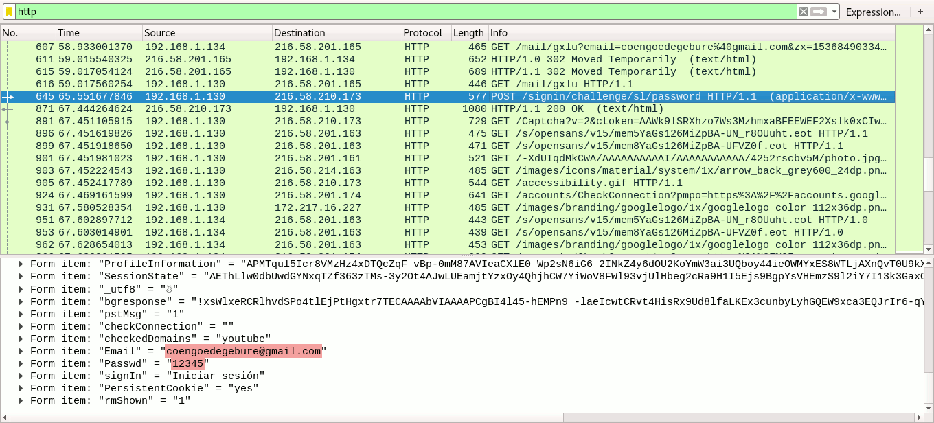 Executing a man-in-the-middle attack