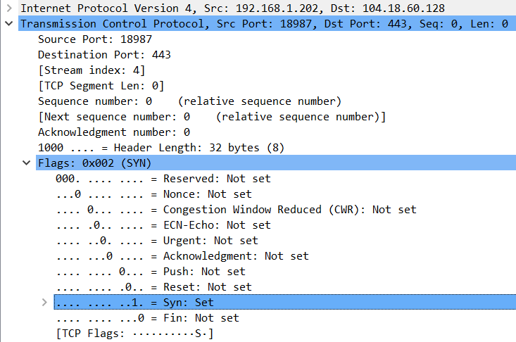 TCP 3-way handshake and port scanning