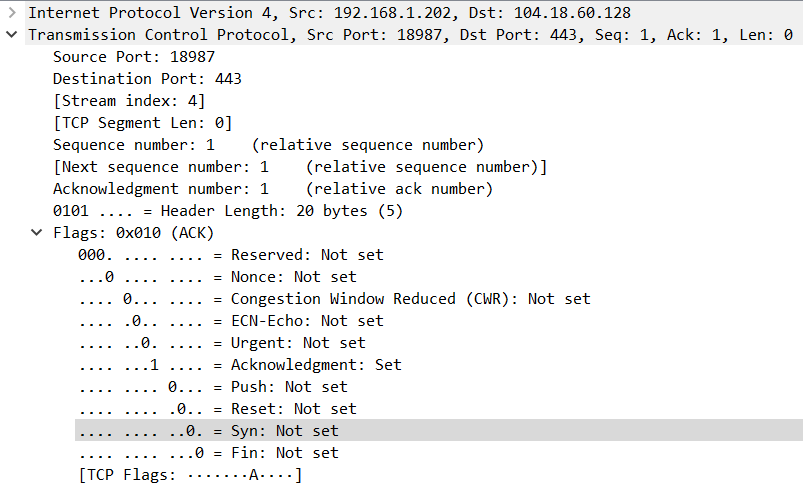 TCP 3-way handshake and port scanning