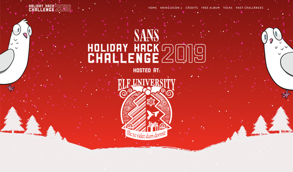 Getting started with the SANS Holiday Hack Challenge 2019